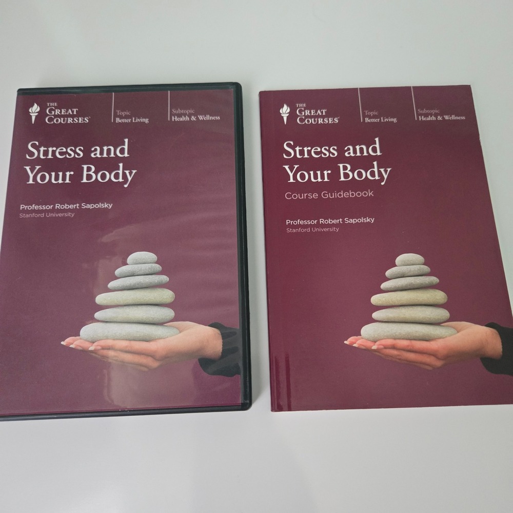 The Great Courses Stress and Your Body Robert Sapolsky‎ 4 DVD Set & Guidebook